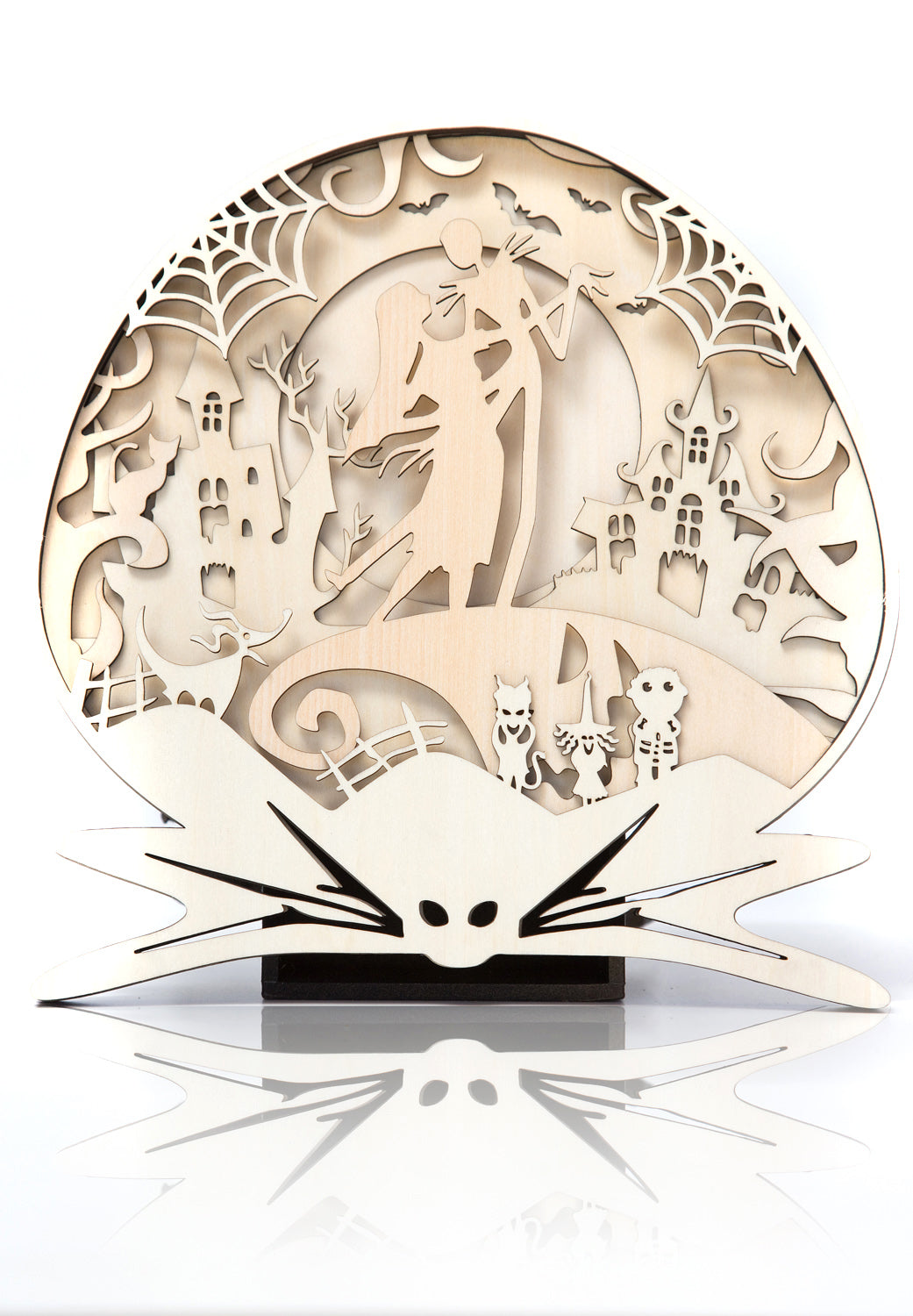 Unpainted Nightmare Before Christmas Laser Cut Art Piece