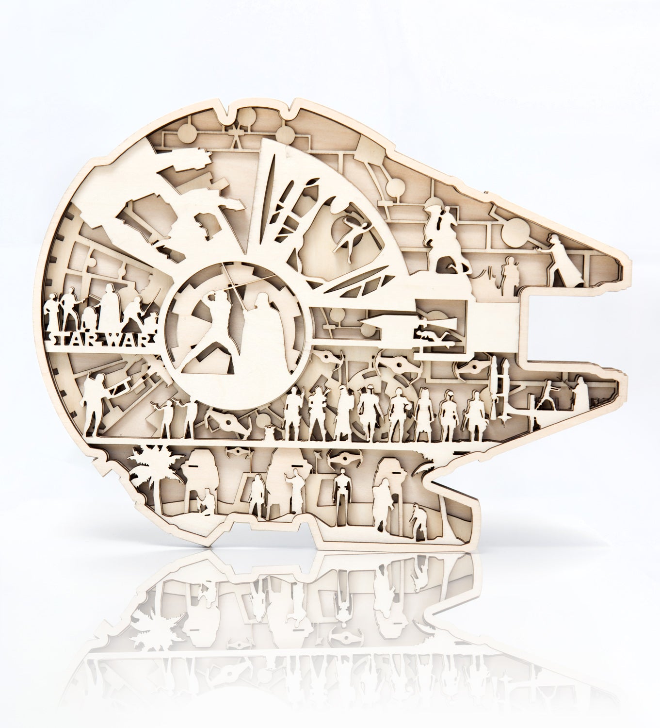 Unpainted Laser Cut Star Wars Art Piece
