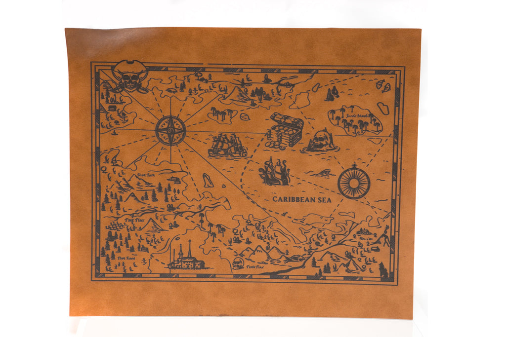 Pirates of the Caribbean leather map