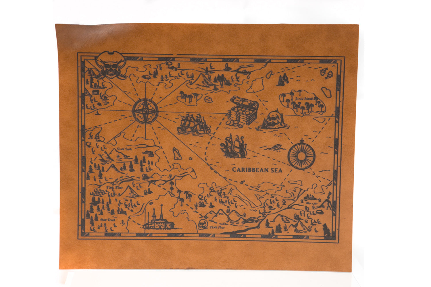 Pirates of the Caribbean leather map