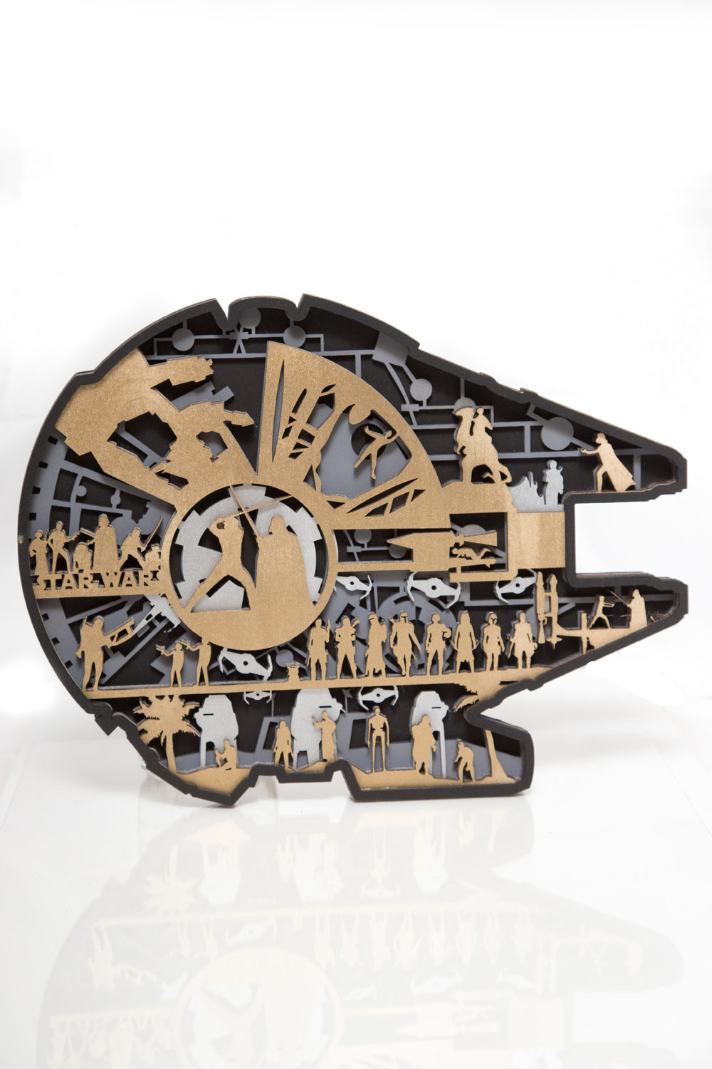 painted Laser Cut Star Wars Art Piece