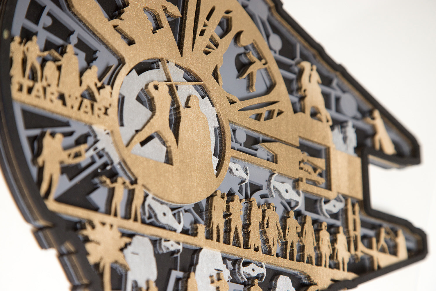 painted Laser Cut Star Wars Art Piece