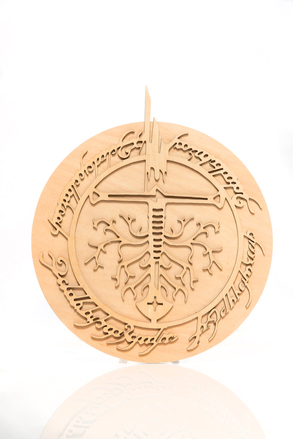 laser cut Lords of the Rings symbol
